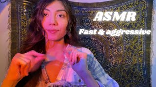 ASMR | fast & aggressive unpredictable visual triggers~ messing with/tapping on camera for *tingles*