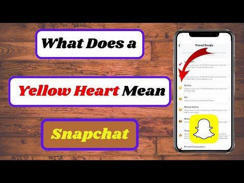 Snapchat Yellow Heart | Yellow Heart On Snapchat Meaning