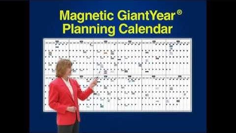 Magnetic Dry-Erase 365-Day Planning Calendars Systems