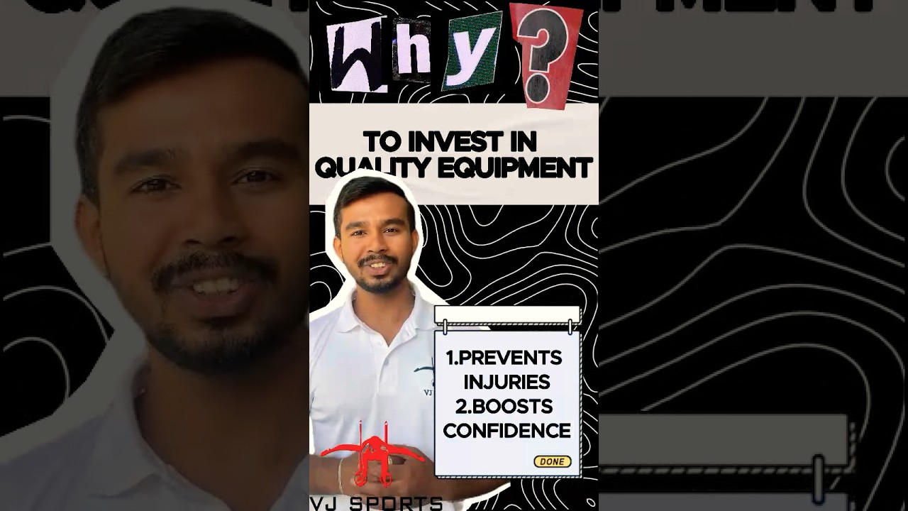  Invest in Quality Equipment VJ Sports YouTube