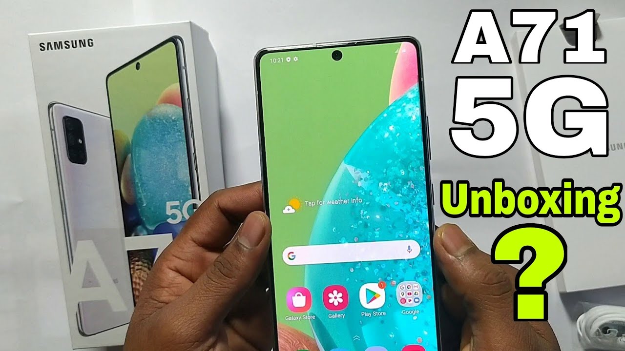 Samsung Galaxy A71 5G Unboxing | Silver Colour. - YouTube