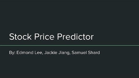 CSCI 4050 Group Project - Stock Price Prediction