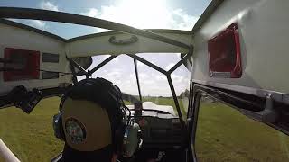Grass landing touch and go in ground effect in an American Champion Super Decathlon