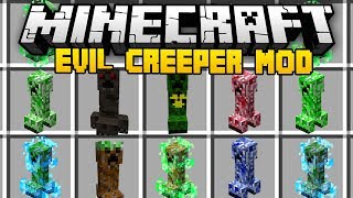 Minecraft EVIL CREEPER MOD (Mod Showcase)