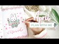  plan with me  april 2024 bullet journal setup ft notebook therapy