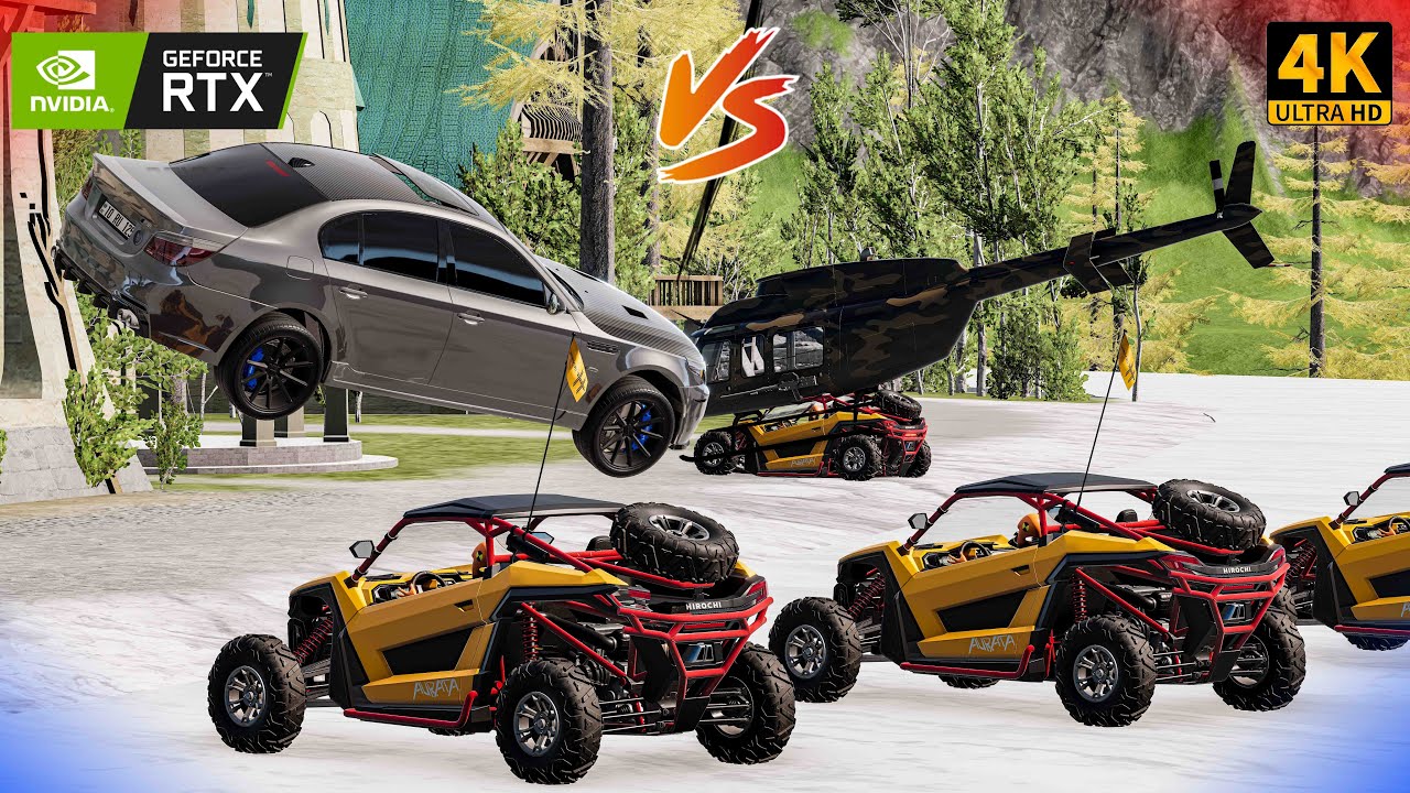 Lotu Şəminin Sonu Gəlir ? Helikopterlər İlə Smart Maşına Hüçüm Etdi | BeamNG.Driver |  #malikbedelov