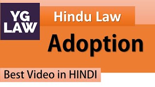 Adoption Under Hindu Law - Family Law