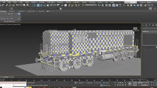 3dsmax Tutorials, How to UV Unwrap a Locomotive for Beginners