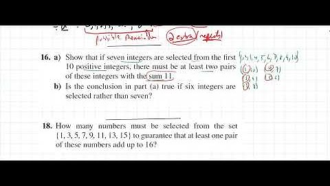 6.2 The Pigeonhole Principle