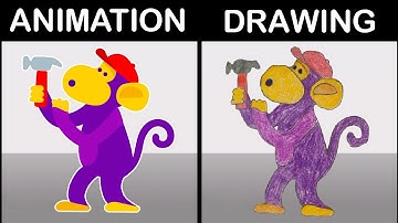 Something Went Wrong Island | Highly-Trained Monkey ANIMATED vs Highly-Trained Monkey Drawn