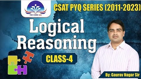 UPSC CSAT|| Logical Reasoning Part 4||PYQ Analysis 2011-23 || L-21 ||Gaurav Nagar Sir ||The Core IAS