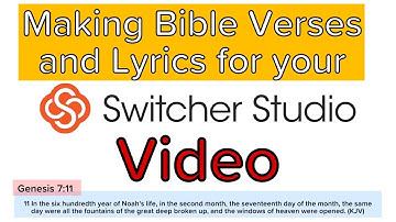 Switcher Studio ( How to make scripture and song Lyrics Lower Third  for Switcher studio)