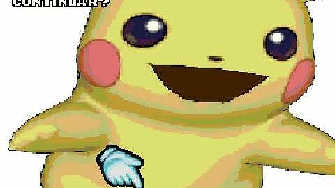 Pikachu Adventure (Spanish MD bootleg) Continue & Game Over Screen