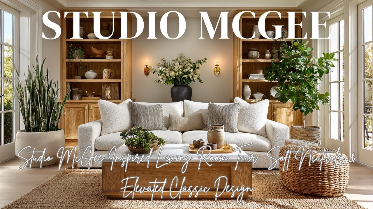 Studio McGee Inspired Living Room Tour | Soft Neutrals & Elevated Classic Design
