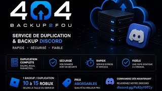 Comment copier/backup un serveur sans permissions ? 404 présente ses services !