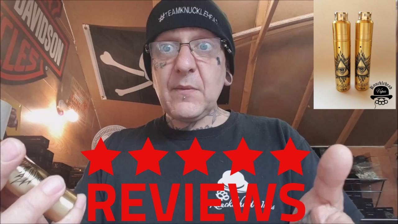 Rogue Style Mod and RDA Review, Team Knucklehead Vaping - YouTube