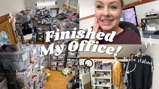It's Done! Finishing Up My Reseller Office Makeover and Organization Vlog