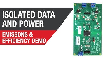 Isolated data and power: Emissions and efficiency demo