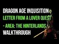 Dragon Age Inquisition Walkthrough Letter From A Lover 
