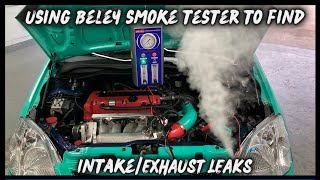 BELEY SMOKE TESTER TO FIND EXHAUST LEAKS QUICK!