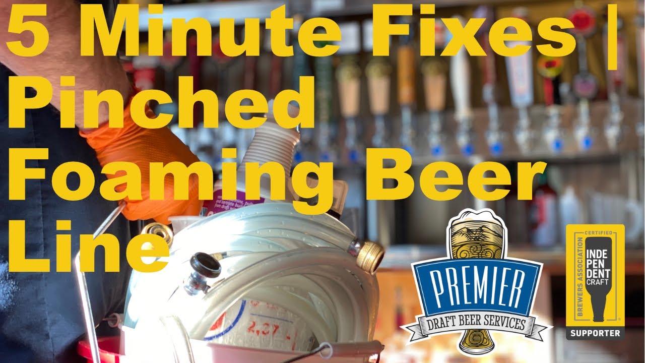5 minute fix Foaming Beer Line Premier Draft Beer Services YouTube