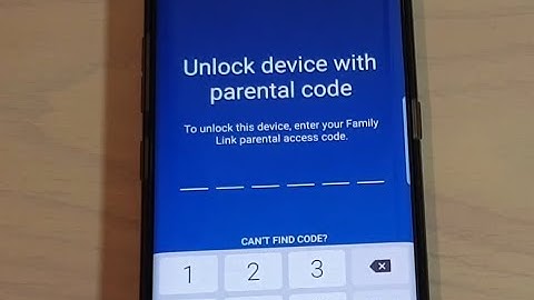 How to Unlock Android Device Parental Code From Family Link Access Code