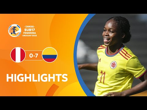 CONMEBOL Sub17 FEM 2022 | Perú 0-7 Colombia | HIGHLIGHTS