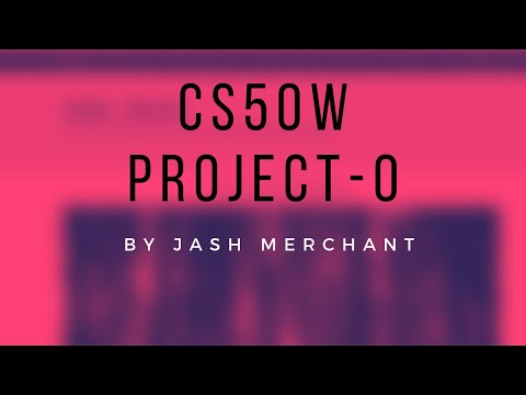 HarvardX CS50W Project 0