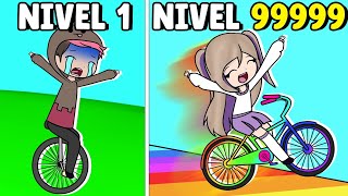 Carrera de BICICLETAS NOOB VS PRO en Roblox