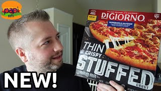 NEW Digiorno Thin & Crispy Stuffed Crust Frozen Pizza Review by PapiEats 1,890 views 2 weeks ago 3 minutes, 44 seconds