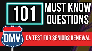 California DMV Renewal Test for Seniors 2024 (101 Must Know Questions) screenshot 5