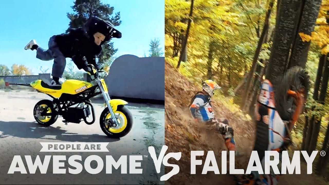 Dirtbiking, Pole Vaulting, & Parkour Wins & Fails!