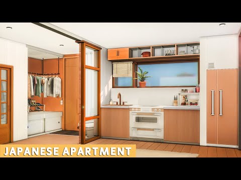 ☕?Eco Modern. Japanese-Inspired Apartment (Pinecrest 404) | NoCC | Sims 4 Stop Motion