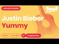 Justin Bieber Yummy Acoustic Karaoke