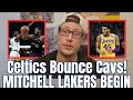 Celtics eliminate cavaliers lakers donovan mitchell trade season begins