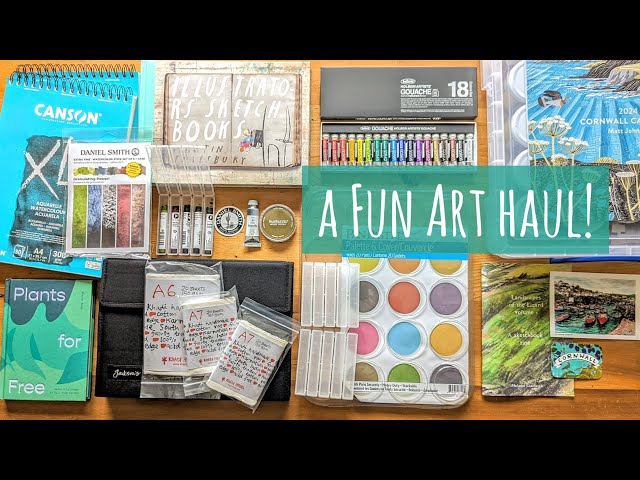 A Fun Art Supplies Haul! Daniel Smith Watercolor Sticks, Black Friday  Holbein Gouache, Khadi Paper 