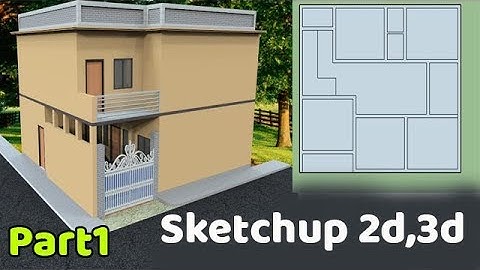 House Design Tutorial With Google Sketchup Part 1--/  2d,3d Tutorials hd