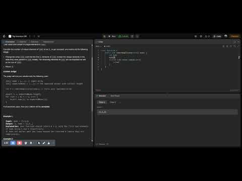 Remove Duplicates from sorted array #(LeetCode 150 day 3)