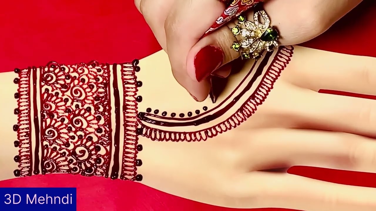 Top 3 beautiful stylish mehndi design | Best mehandi cone | Henna designs | Mehndi design 