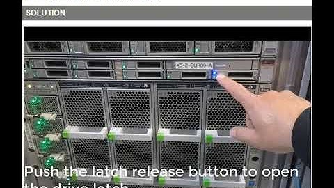 Sun Server X5-2, X6-2 HDD Replacement