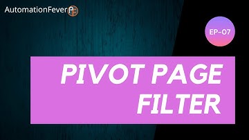 Pivot Table Page Filter | Advanced VBA in Hindi