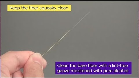 Cleaning the bare fiber (Help Video for TYPE-72C/TYPE-82C(no2))
