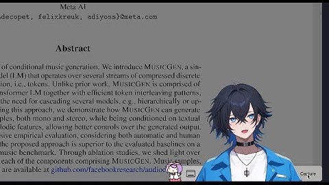 Vtuber Reads AI Papers [Neural Discrete Representation Learning] [VQ-VAE]