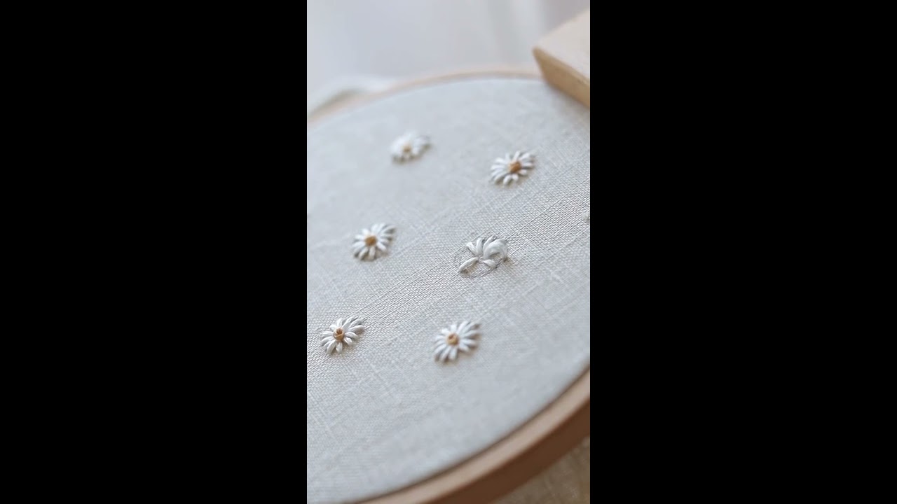 Daisy embroidery tutorial