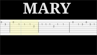 Alex G - Mary (Easy Guitar Tabs Tutorial)