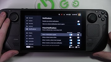 Steam Deck - Notification Settings