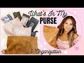 WHATS IN MY PURSE 2021| HANDBAG ORGANIZATION | HOW TO PACK YOUR BAG WITH LINKS | ALWAYS LORNA MARIE