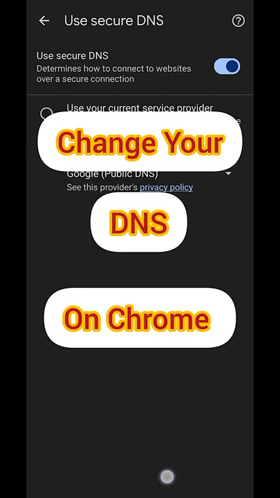How to Change Secure DNS on Chrome 🔒🌐 | Enhance Your Browsing Security! #Shorts  #ytshorts #tech