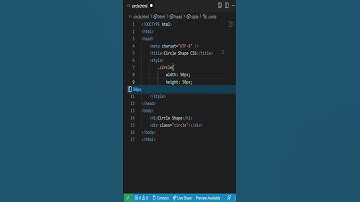 How to create a Circle Using HTML & CSS #html #css #shorts #circle
