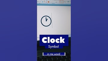 Clock ⏰⏰ Ms word Symbol Shortcut key 🔥✅ #shorts #tech #trending #tipsandtricks